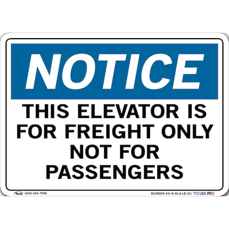Vestil Vinyl Label Sign, 7-1/2" Height, 10-1/2" Width, Vinyl Label, Rectangle, English SI-N-50-A-LB-011
